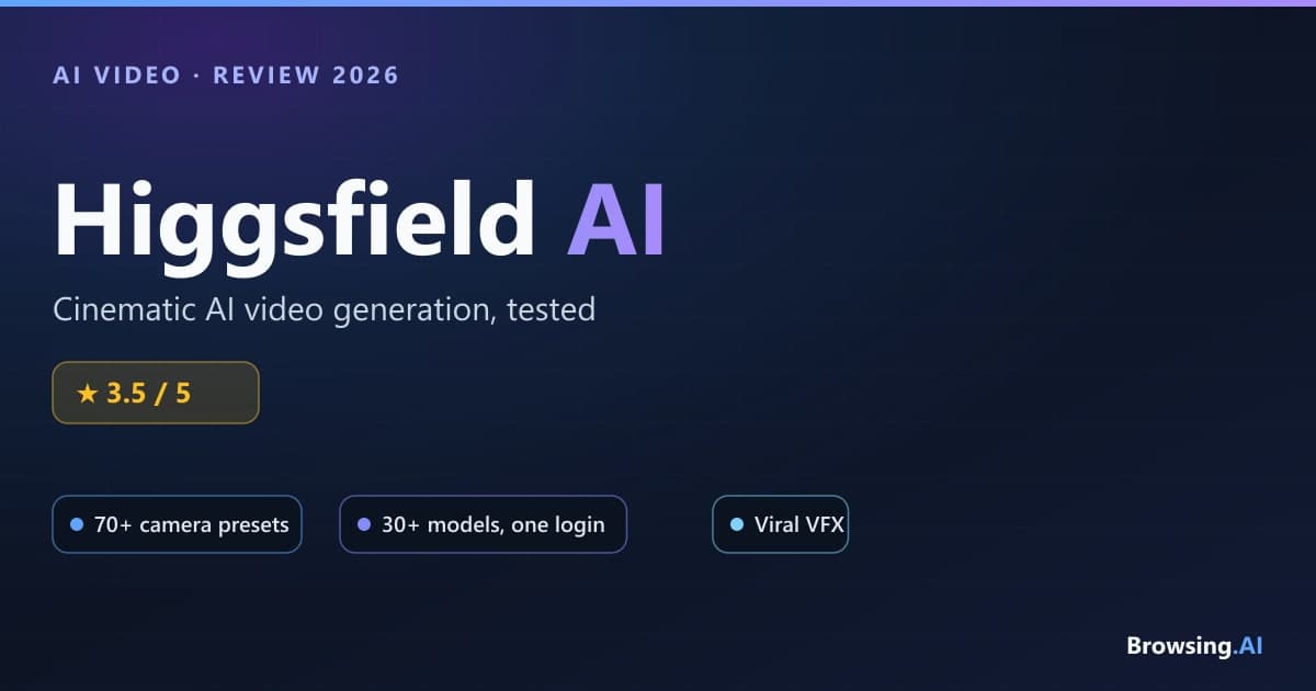 Higgsfield AI Review 2026: Cinematic AI Video Generation Tested