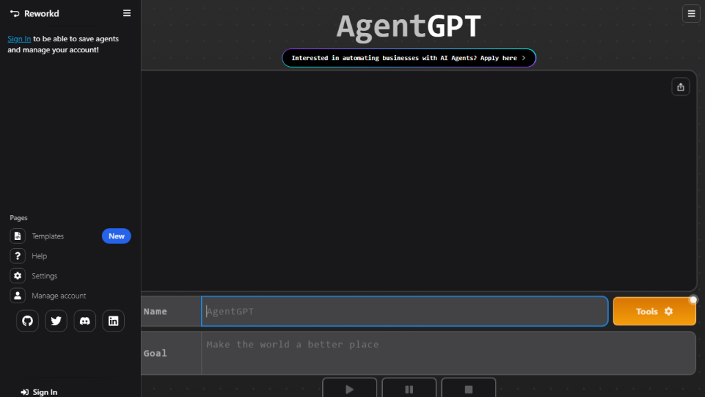 Agentgpt - AI Technology Solution