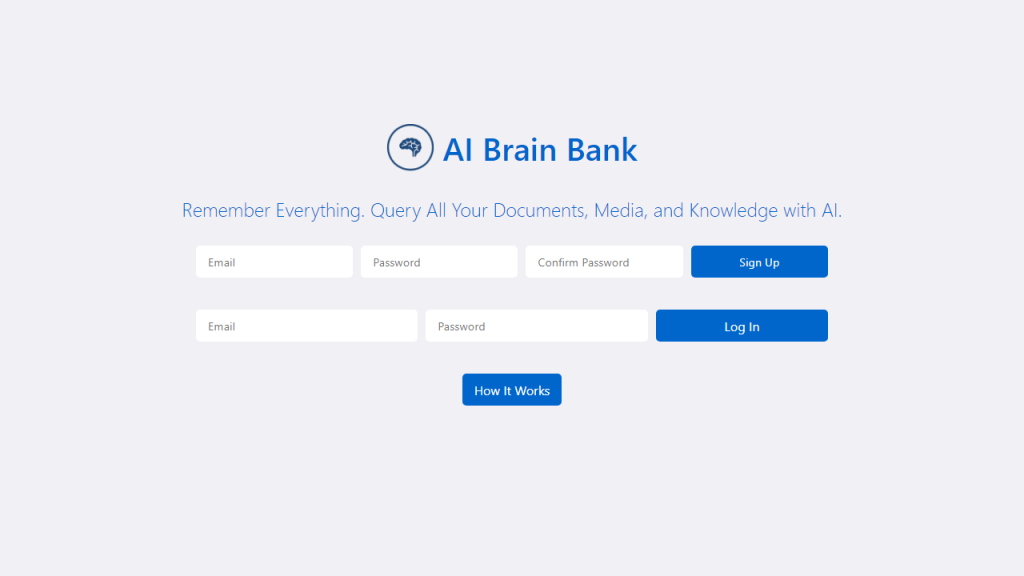 AI brain bank - AI Technology Solution