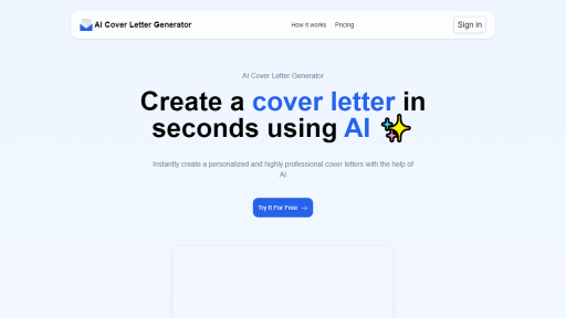 AI Cover Letter Generator - AI Technology Solution