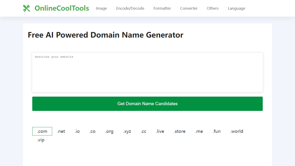 AI Domain Name Generator - AI Technology Solution