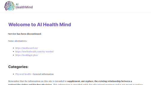 AI Health Mind - AI Technology Solution