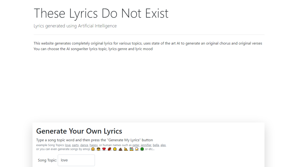 AI Lyrics Generator And 145 Other Alternative AI Tools for Music ...