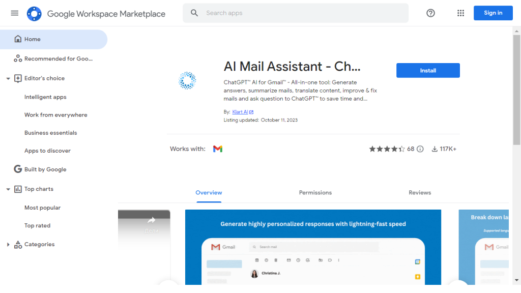 AI Mail Assistant - AI Technology Solution