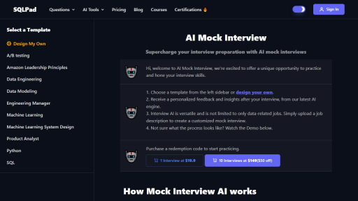 AI Mock Interview - AI Technology Solution