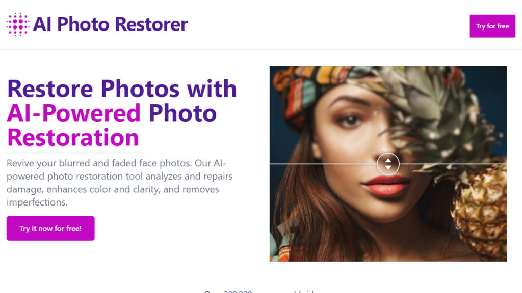 AI photo restorer - AI Technology Solution