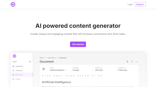 AI powered content generator - AI Technology Solution