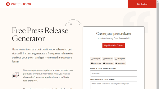 AI Press Release Generator - AI Technology Solution