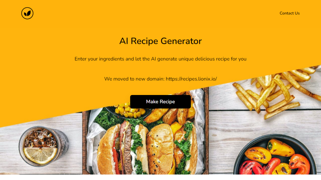 AI Recipe Generator - AI Technology Solution