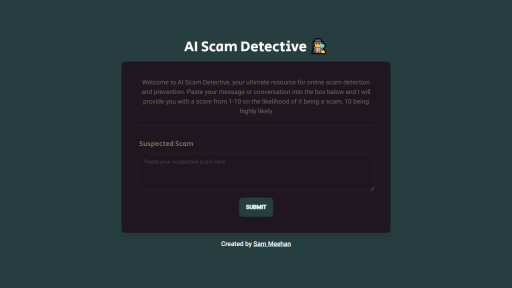 AI Scam Detective - AI Technology Solution