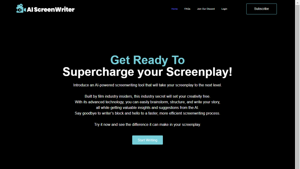 AI Screenwriter - AI Technology Solution