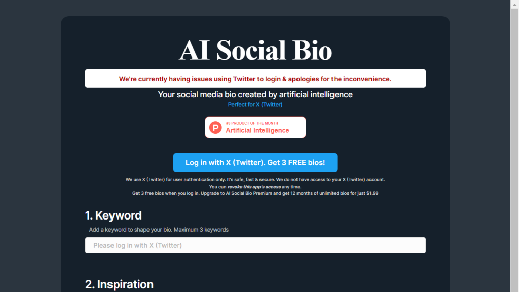 AI Social Bio - AI Technology Solution