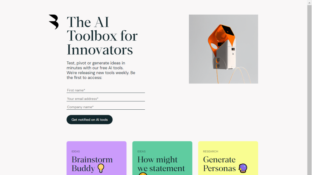 AI Toolbox for innovators - AI Technology Solution