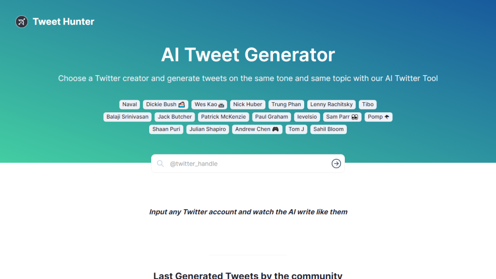 AI Tweet Generator - AI Technology Solution