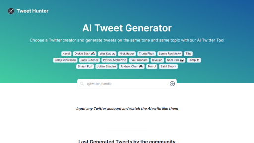 AI Tweet Generator - AI Technology Solution