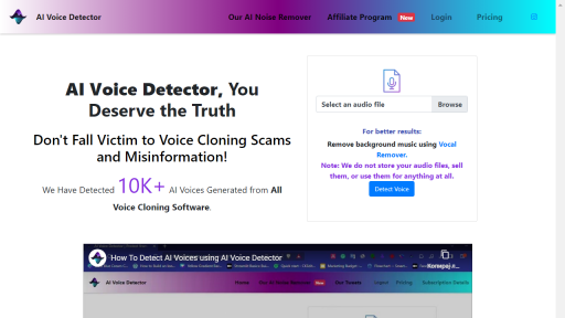 AI Voice Detector - AI Technology Solution