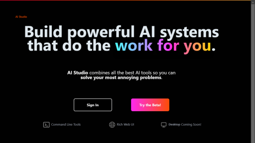 AIStudio - AI Technology Solution