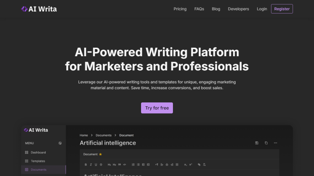 AIWrita - AI Technology Solution