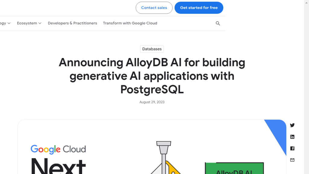 AlloyDB - AI Technology Solution