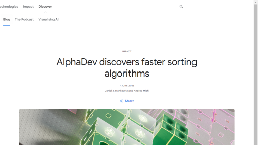 AlphaDev by Google - AI Technology Solution