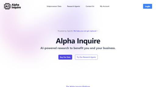 AlphaInquire - AI Technology Solution