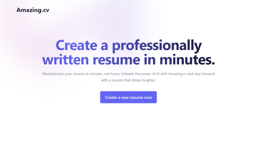 Amazing CV - AI Technology Solution