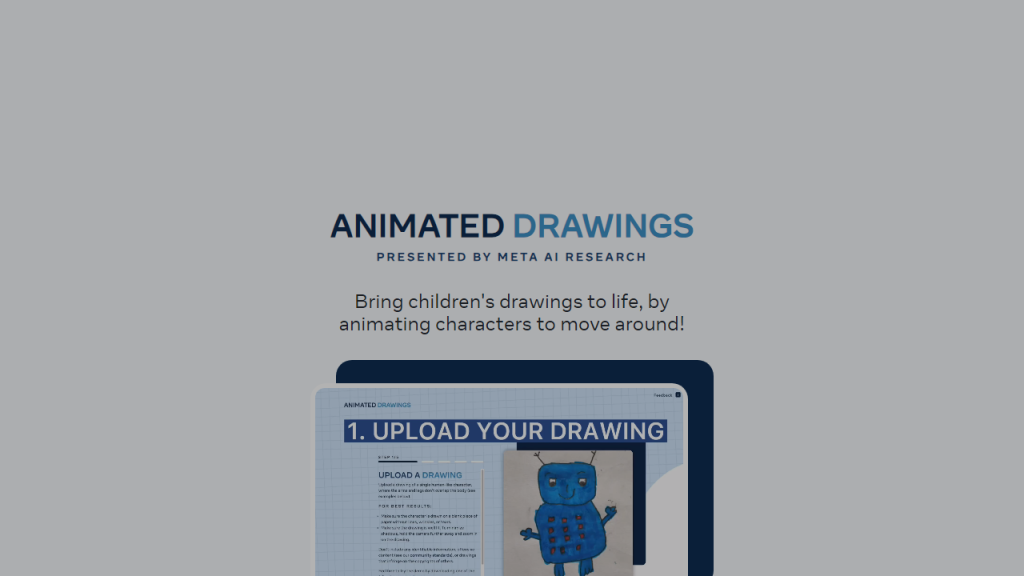 AnimatedDrawings by Meta - AI Technology Solution