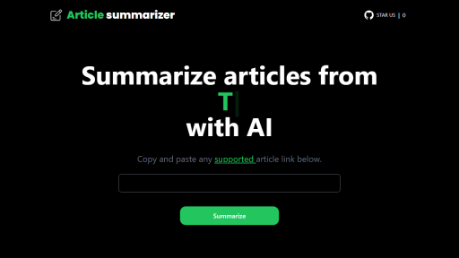 Article Summarizer - AI Technology Solution