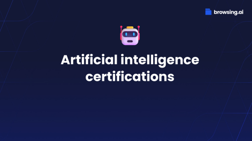 Artificial intelligence certifications