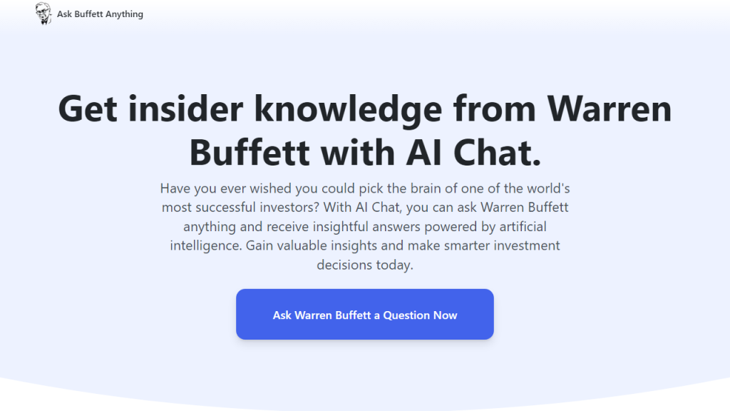 Ask Warren Buffet Anything - AI Technology Solution