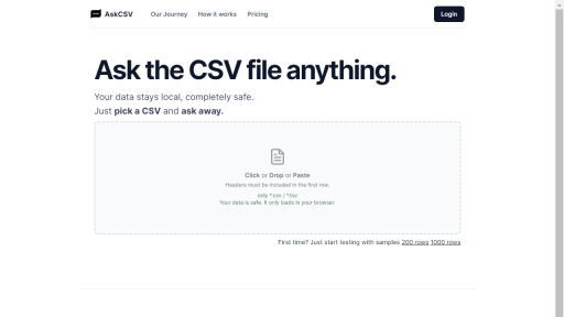 AskCSV - AI Technology Solution