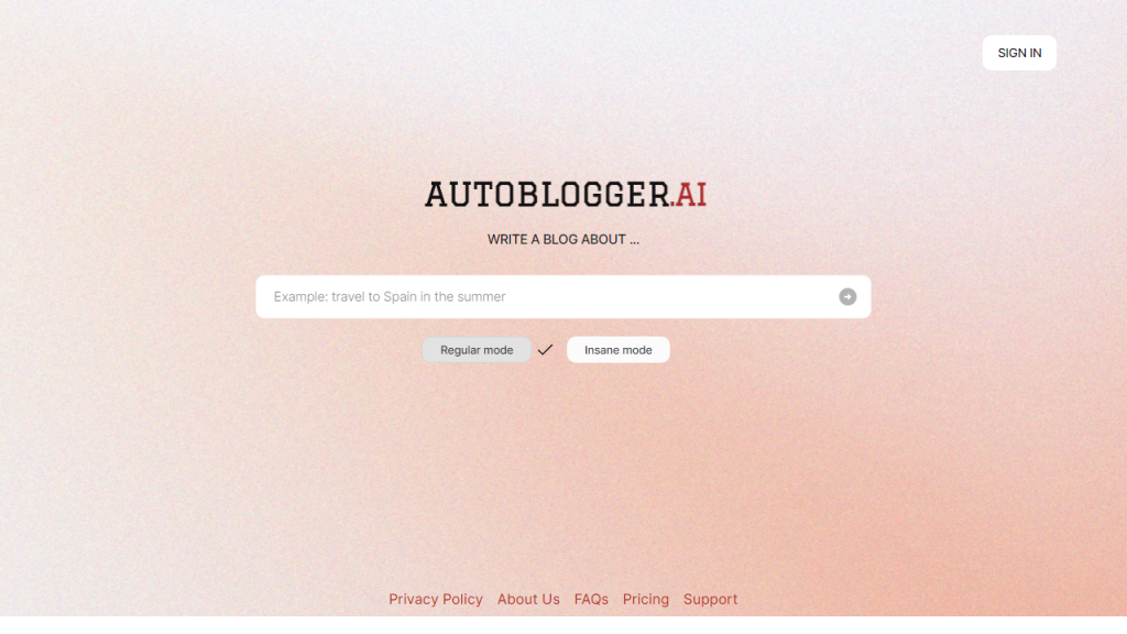 Autoblogger - AI Technology Solution