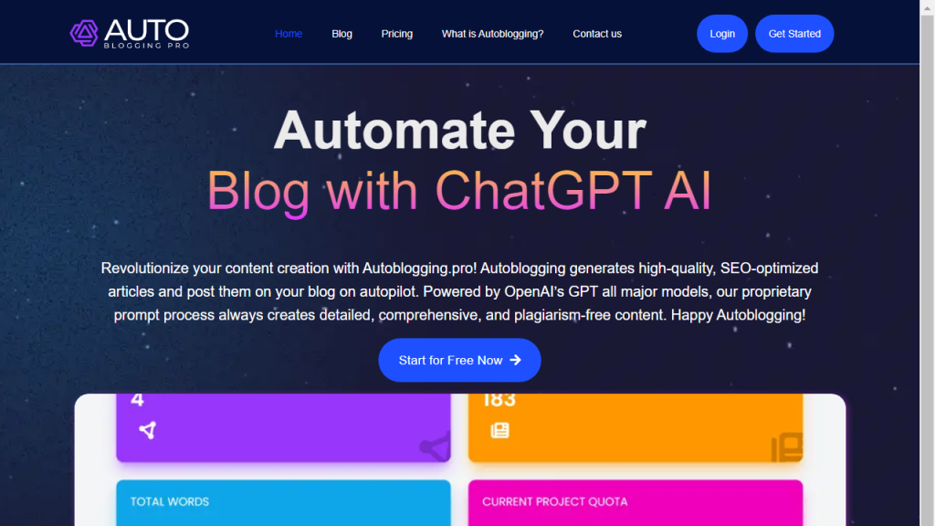 AutoBlogging Pro - AI Technology Solution