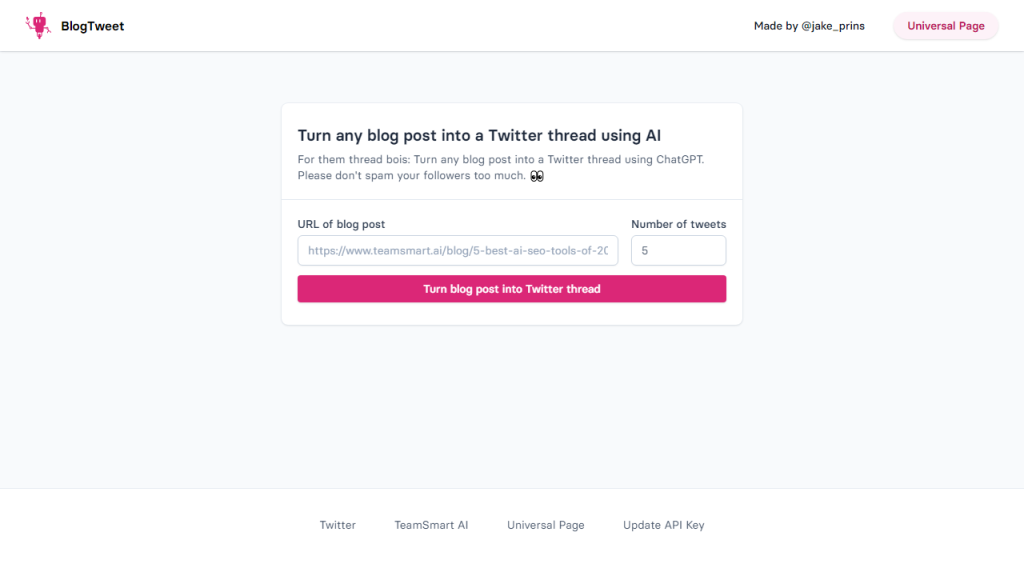 Blogtweet - AI Technology Solution