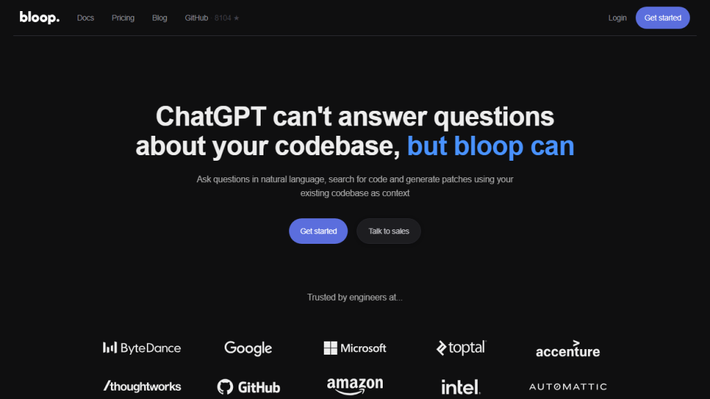 Bloop - AI Technology Solution