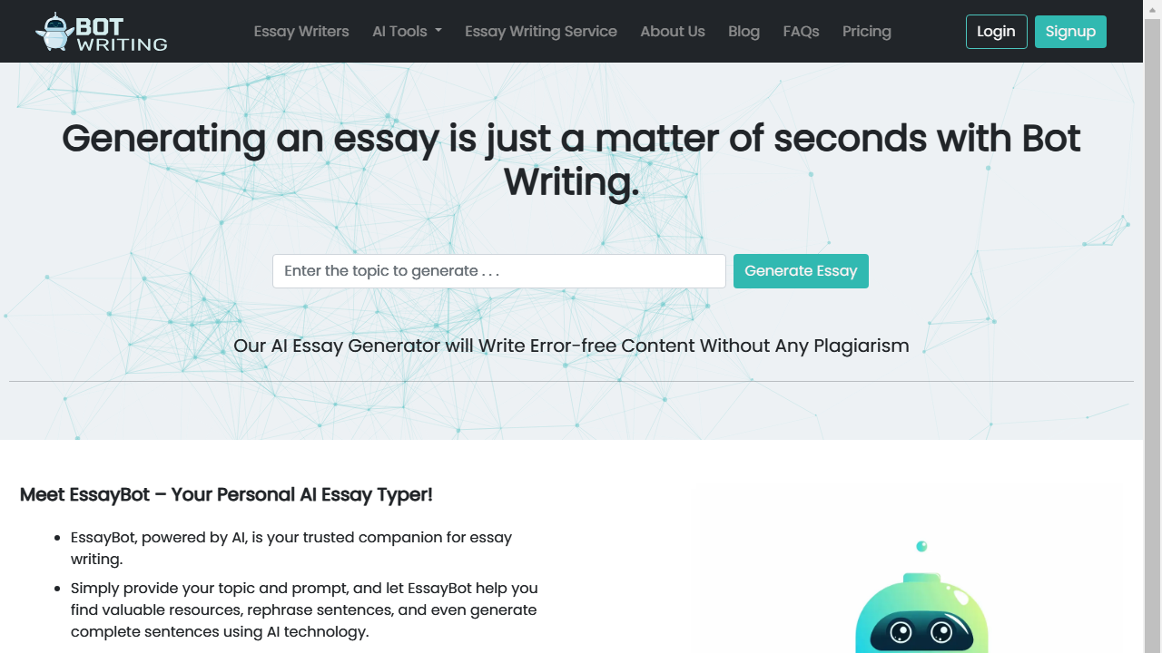 free essay writing bot