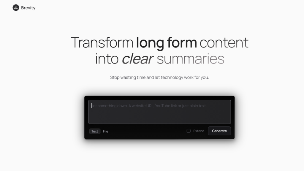 Brevity - AI Technology Solution