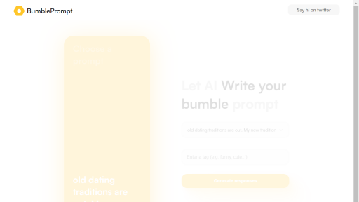 Bumble prompts - AI Technology Solution