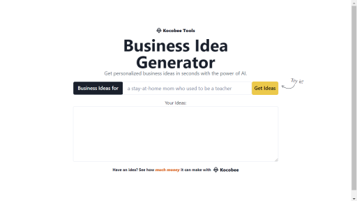 Business Idea Generator - AI Technology Solution