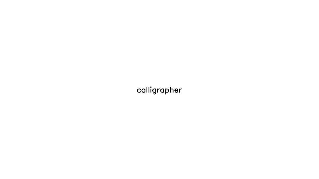 Calligrapher - AI Technology Solution