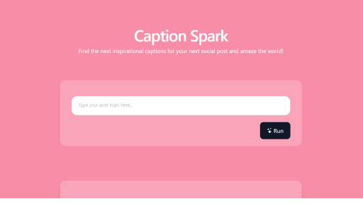 Caption-spark - AI Technology Solution