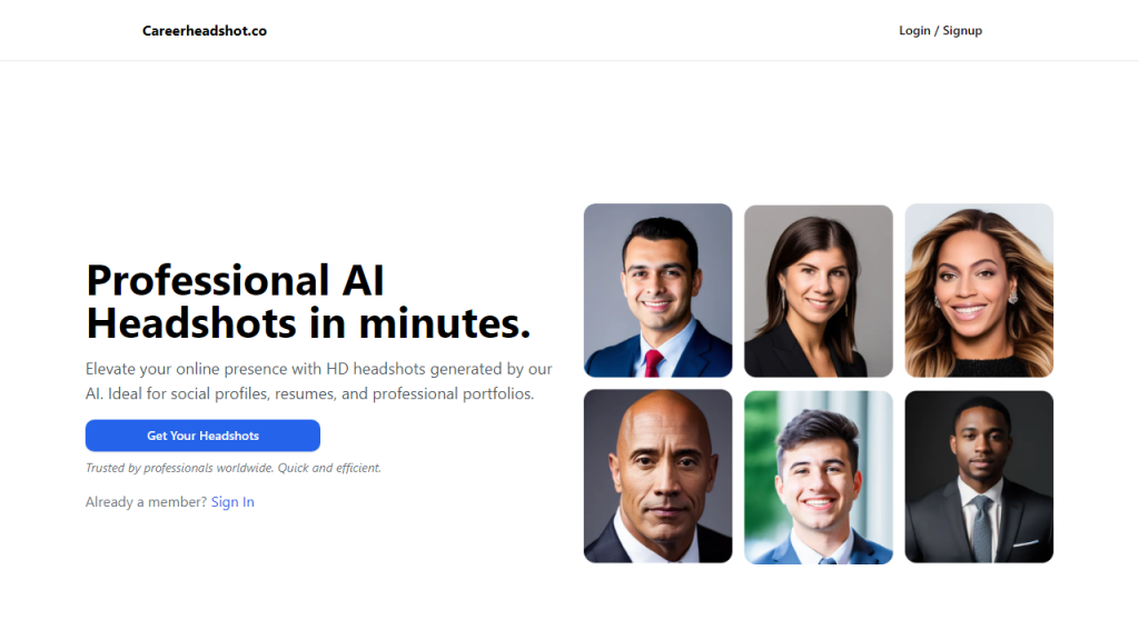 Careerheadshots - AI Technology Solution