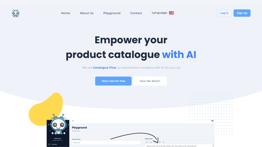 Catalogue Flow - AI Technology Solution