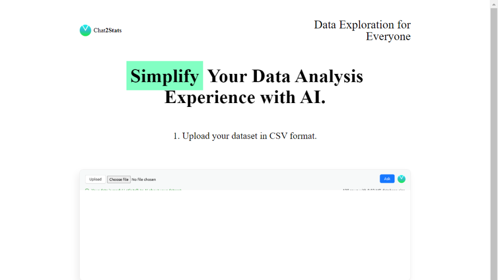 Chat2Stats - AI Technology Solution
