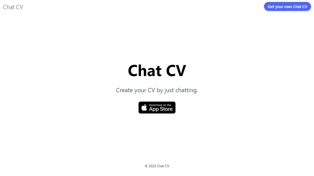 ChatCV - AI Technology Solution