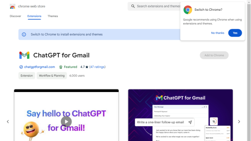 ChatGPT for Gmail - AI Technology Solution