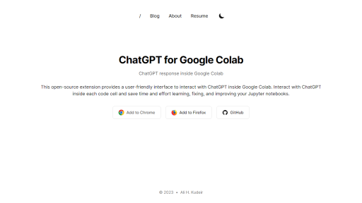 ChatGPT for Google Colab - AI Technology Solution