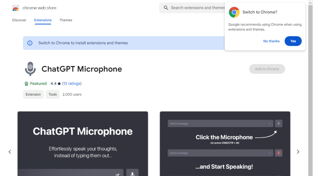 ChatGPT Microphone - AI Technology Solution