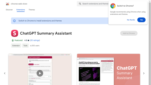 ChatGPT Summary Assistant - AI Technology Solution