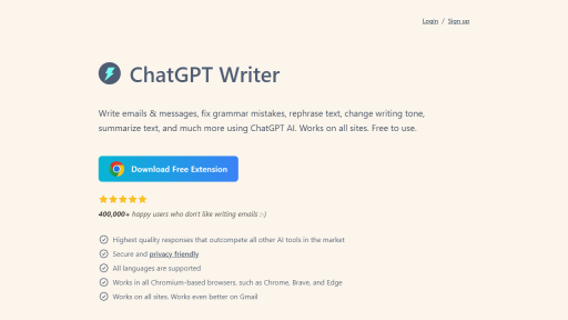 ChatGPT Writer - AI Technology Solution